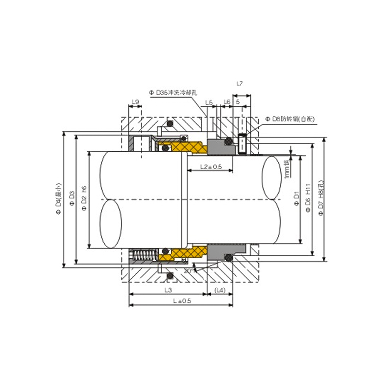 Balance Type Mechanical Seal With O-ring Sationary Seat